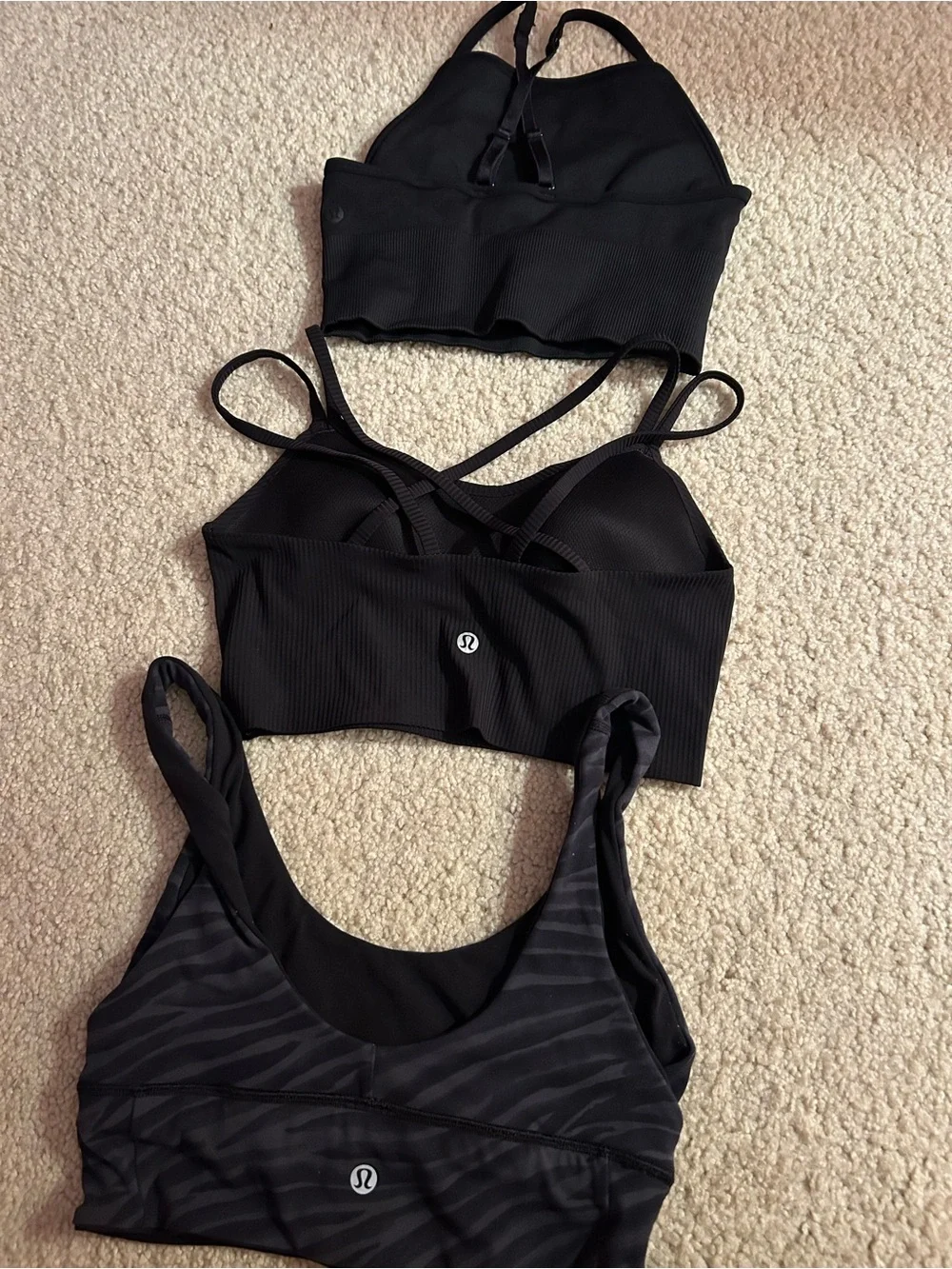 Women’s Lululemon Variety Style Sports Bras 3-pack